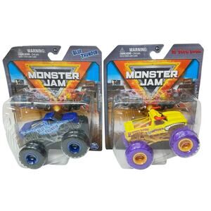 Monster Jam 1:64 Bundle El Toro Loco & Blue Thunder True Metal Spinmaster NEW